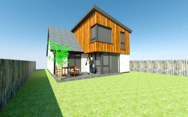 house extension rendering